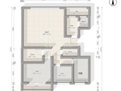 上美小区 4室 2厅 140.48平米