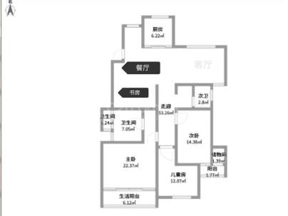 清晖园 4室 2厅 157平米