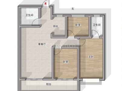 东欣华庭（A-19地块） 4室 2厅 105平米