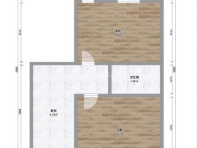 蒲鞋市新村 2室 1厅 48.85平米