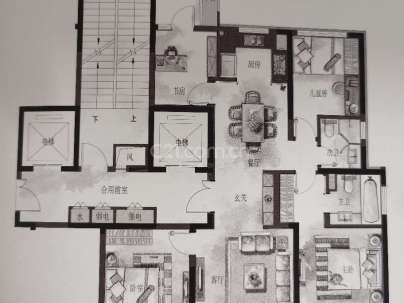 沁璞园（理想之城） 4室 2厅 130平米