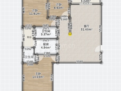 石坦大厦 3室 2厅 140平米