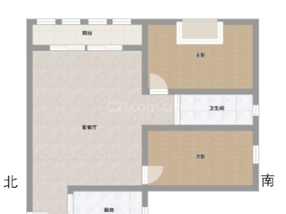 国鸿东海湾（国鸿蓝湾） 2室 2厅 89平米