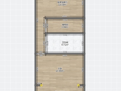 朝阳大楼 1室 1厅 38.55平米