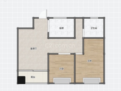 新塘东苑 1室 2厅 80平米