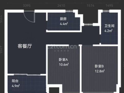 双绣锦园 2室 1厅 78平米