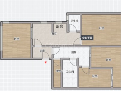 凯鸿华府（永发锦园） 4室 2厅 130平米