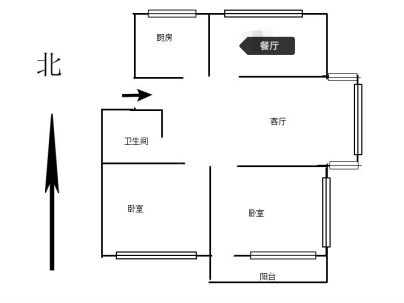 新桥12组团（三浃/前花社区十二组团） 3室 1厅 76平米