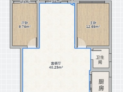 教新红色家园 2室 2厅 102平米