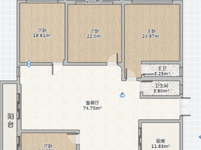 教新红色家园 4室 2厅 125平米
