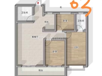 东欣华庭（A-19地块） 3室 2厅 110平米