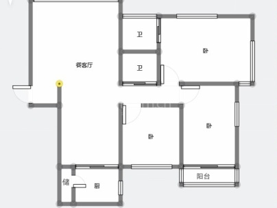 锦江家园 3室 2厅 133.93平米
