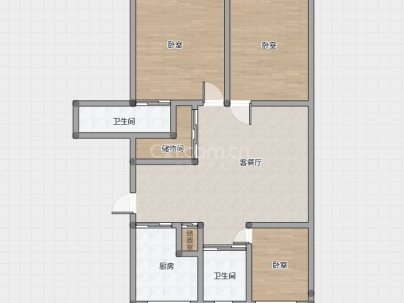 徐衙巷公寓 3室 2厅 127平米