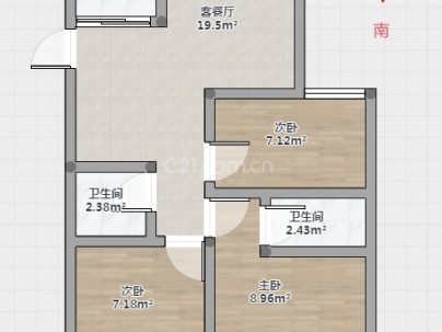 永滨家园 3室 2厅 120平米