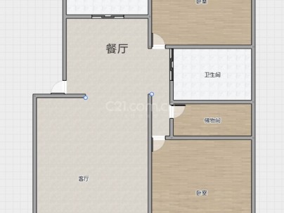 星河大楼 2室 2厅 89平米