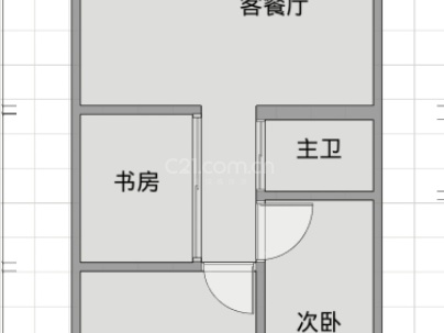 荣星大厦 3室 1厅 93.6平米