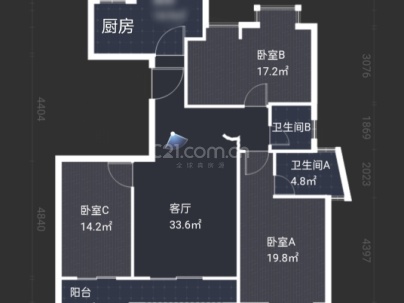 中央公馆 4室 2厅 145.57平米