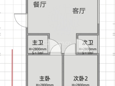 罗西住宅区十二组团 3室 2厅 109平米