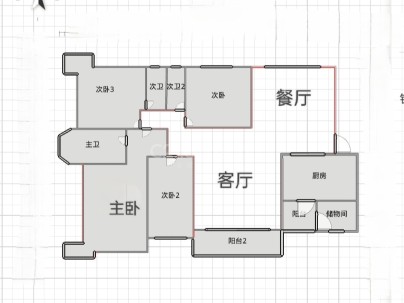 黄龙康城四组团 4室 2厅 199.63平米