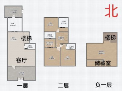 京都市府路壹号 3室 2厅 166平米