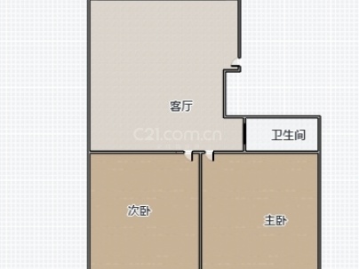 丽都大厦 2室 2厅 82.57平米