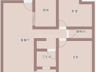 锦悦华庭（A-16地块） 2室 2厅 77平米