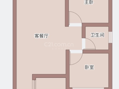 九山南苑 2室 2厅 80平米