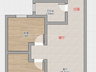 香开万里安置房 2室 2厅 80平米