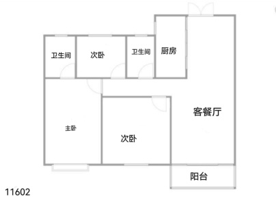 和润佳园 3室 2厅 116.51平米