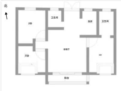 和润佳园 3室 2厅 97.78平米