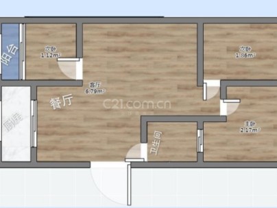 桦组团(永强) 3室 1厅 93.83平米
