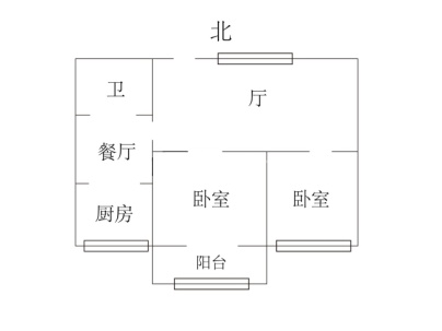 下吕浦5区宏业 2室 1厅 67.75平米