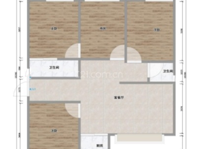 东方明珠城住宅区 3室 2厅 143平米