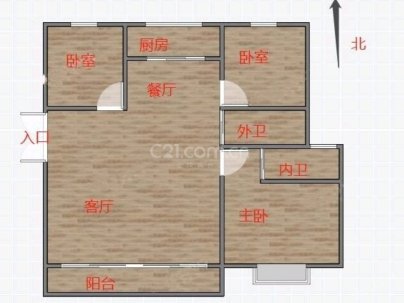 金典家园 3室 2厅 127.77平米