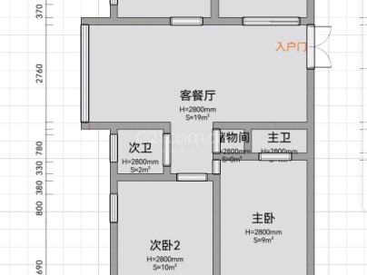 滨江美景园 3室 2厅 120平米