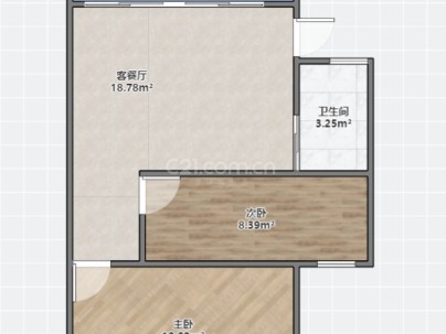 株柏公寓 2室 1厅 61平米