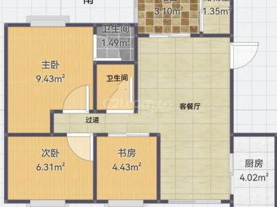 嘉福公寓 3室 2厅 103.4平米