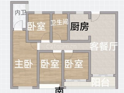 聚悦江庭（开发区西单元D-06地块） 3室 2厅 130平米