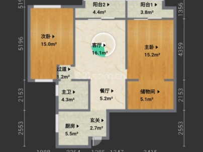 教新红色家园 2室 2厅 103平米