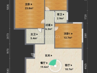 安堡锦园 3室 2厅 137平米