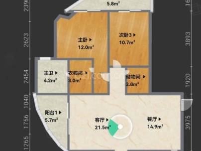 上美小区 4室 2厅 143平米