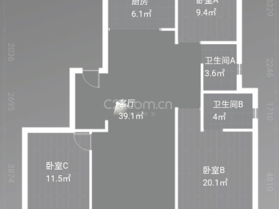 瓯鹿幸福里 4室 2厅 140平米