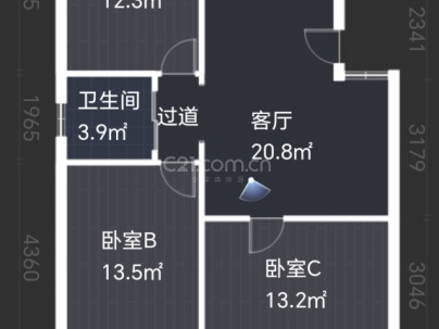 上陡门12组团 3室 2厅 92平米