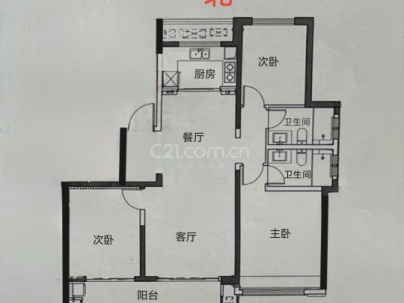 豪璟园 3室 2厅 130平米