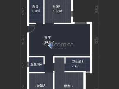 新希望玉锦麟 3室 2厅 113平米