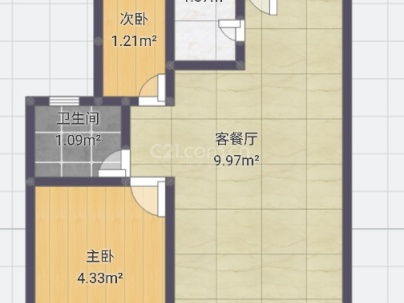 横渎绣苑 1室 1厅 64.6平米