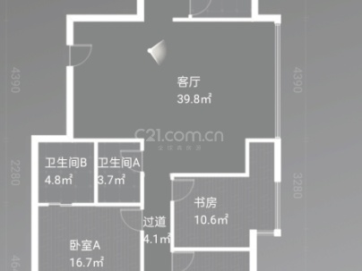 宏泰大厦 3室 2厅 147平米