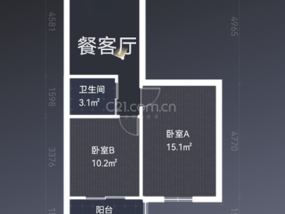 上陡门2组团 2室 1厅 61.05平米