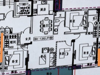 国瑞名都 4室 2厅 151.66平米