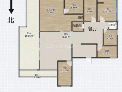 下吕浦锦园 5室 2厅 110平米